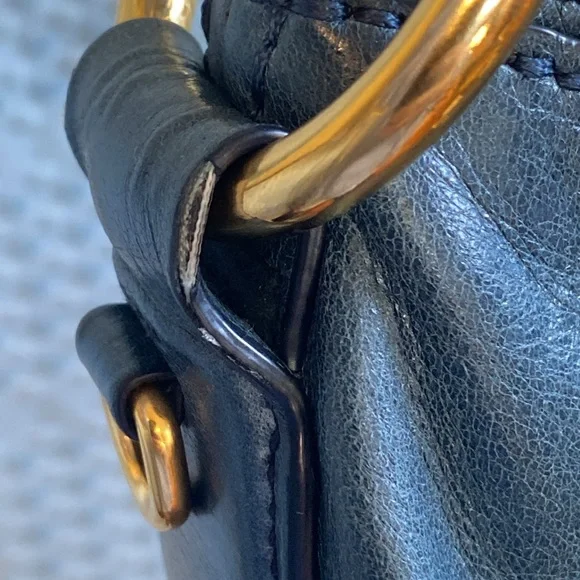 PRADA Large Blue Vitello Shine Leather Hobo - Picture 13 of 17